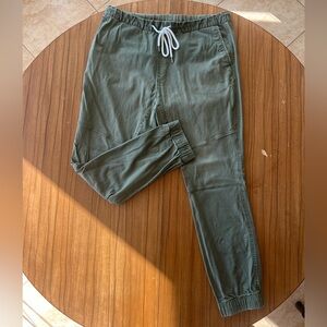 H&M Divided Olive Green Joggers drawstring